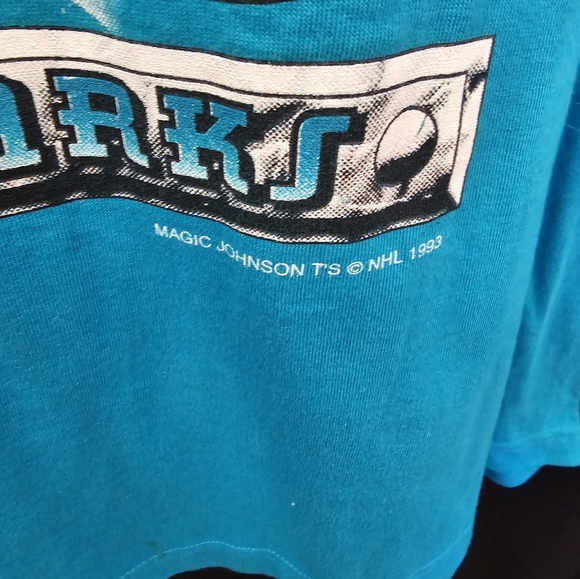 San Jose, Sharks, vintage, blue, team, 90s. Magic, NHL, casual, streetwear,  men - Picture 6 of 7